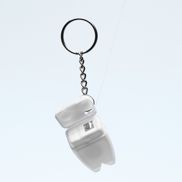 R17731.06 - Brelok Toothy z nicią dentystyczną, biały 