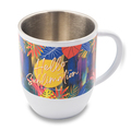 R08199.06 - Kubek stalowy Day Alis z powłoką sublimacyjną 350 ml, biały 