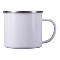 R08200.06 - Kubek emaliowany z powłoką sublimacyjną Odis 500 ml, biały 