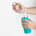 R08272.05 - Szklana butelka Refresh 560 ml, zielony 
