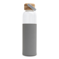 R08272.21 - Szklana butelka Refresh 560 ml, szary 